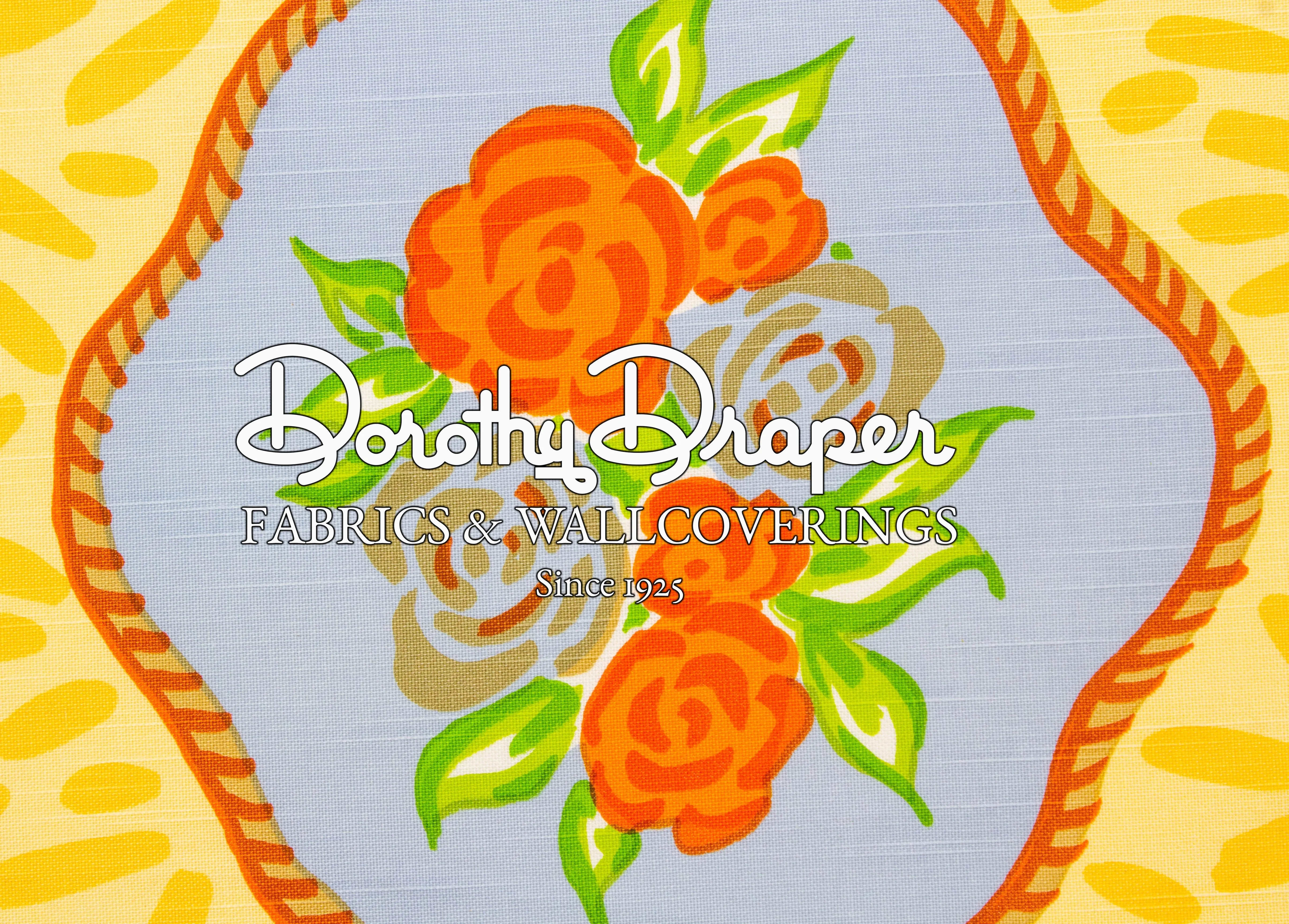 Cote D’ Azur Lime/Tangerine Fabric