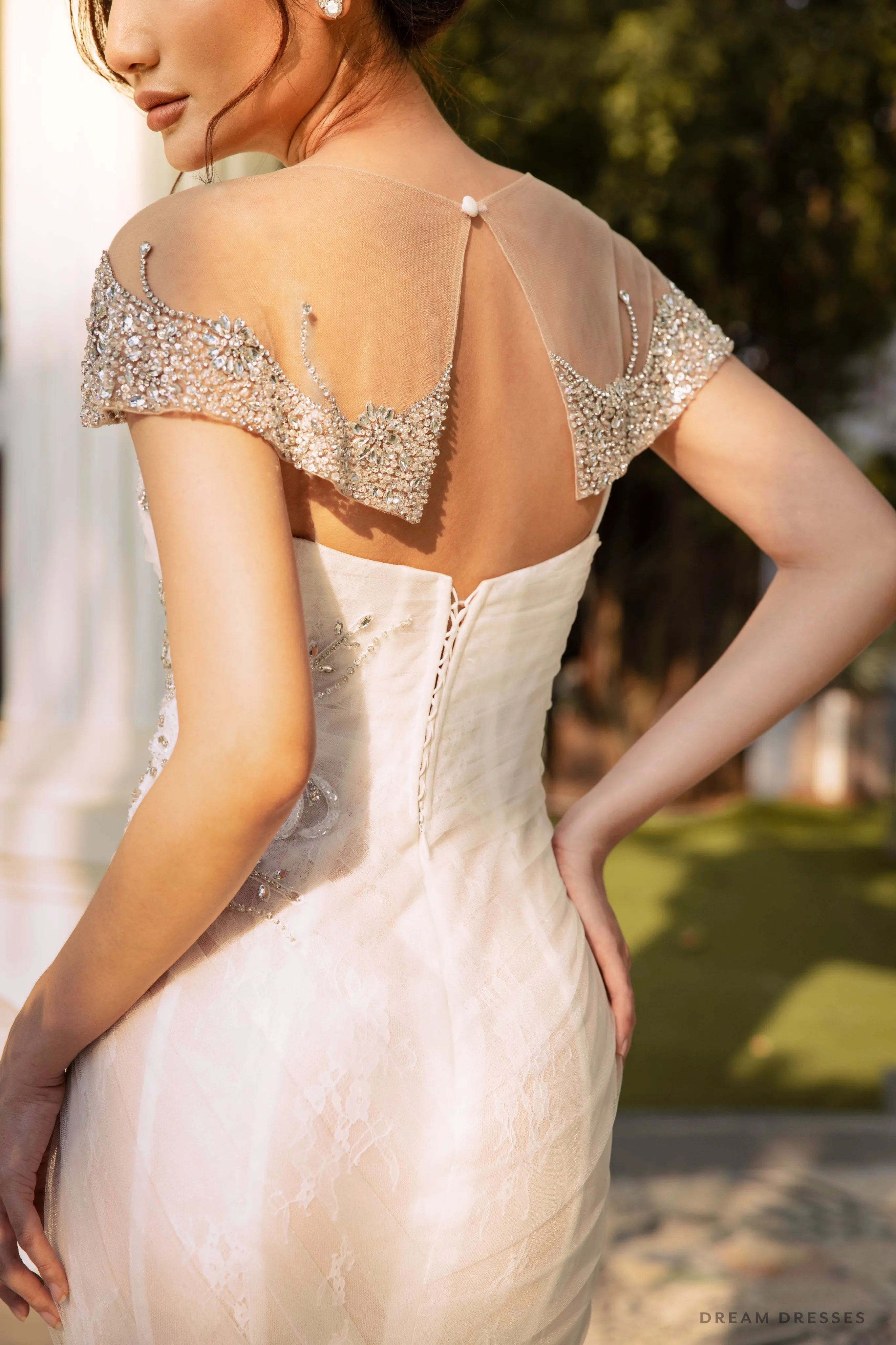 Couture Embellished Bridal Cape (#LATASHIA)