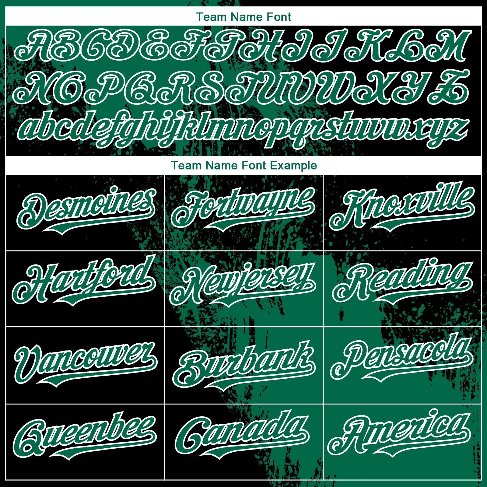 Custom Black Kelly Green-White 3D Pattern Design Abstract Brush Stroke Authentic Baseball Jersey