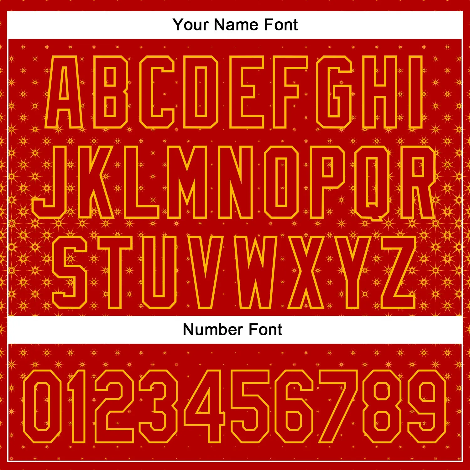 Custom Red Gold 3D Pattern Design Geometric Stars Authentic Baseball Jersey