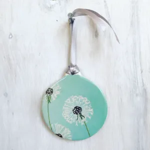 Dandelions on Aqua Room Ornament