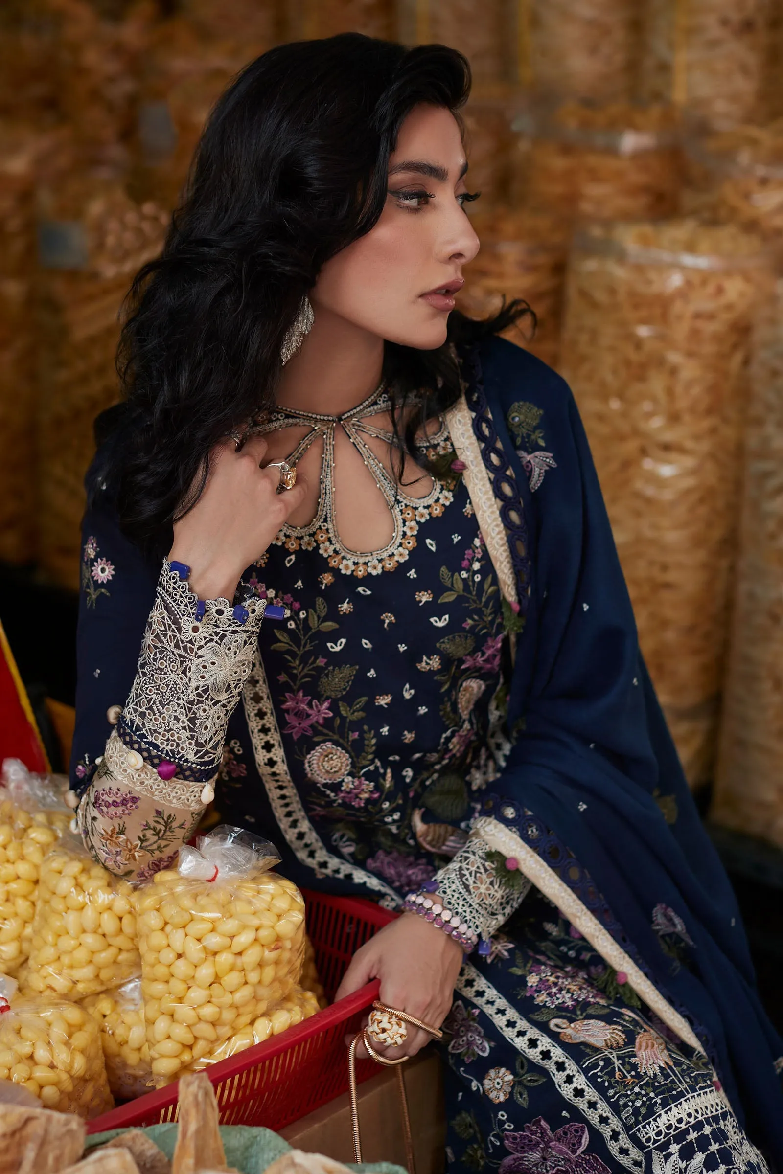 DARIEN (EW22-04) | Elan Winter Embroidered Collection | Unstitched Slub Khaddar Suits