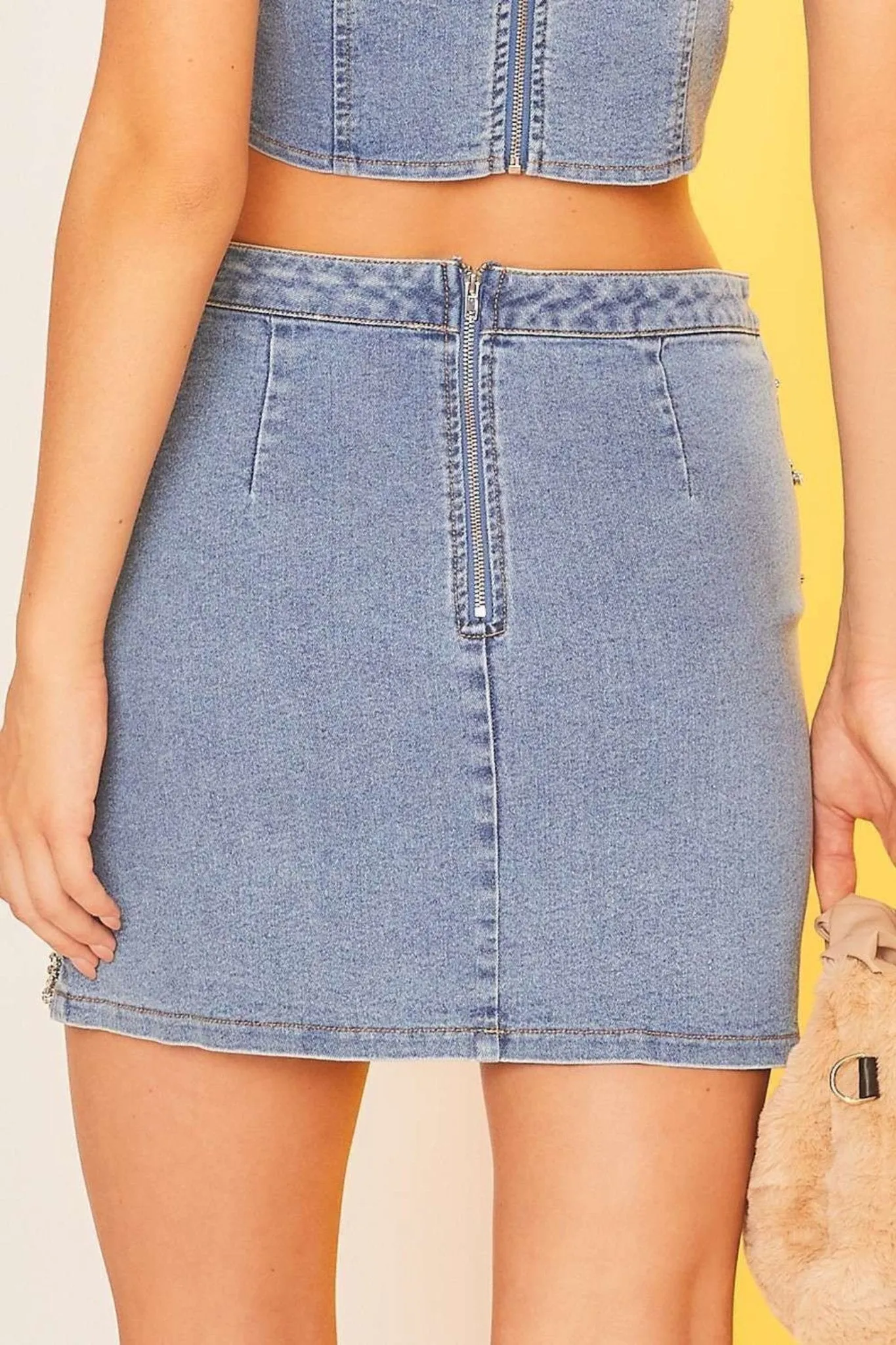 Dazed Denim Mini Skirt