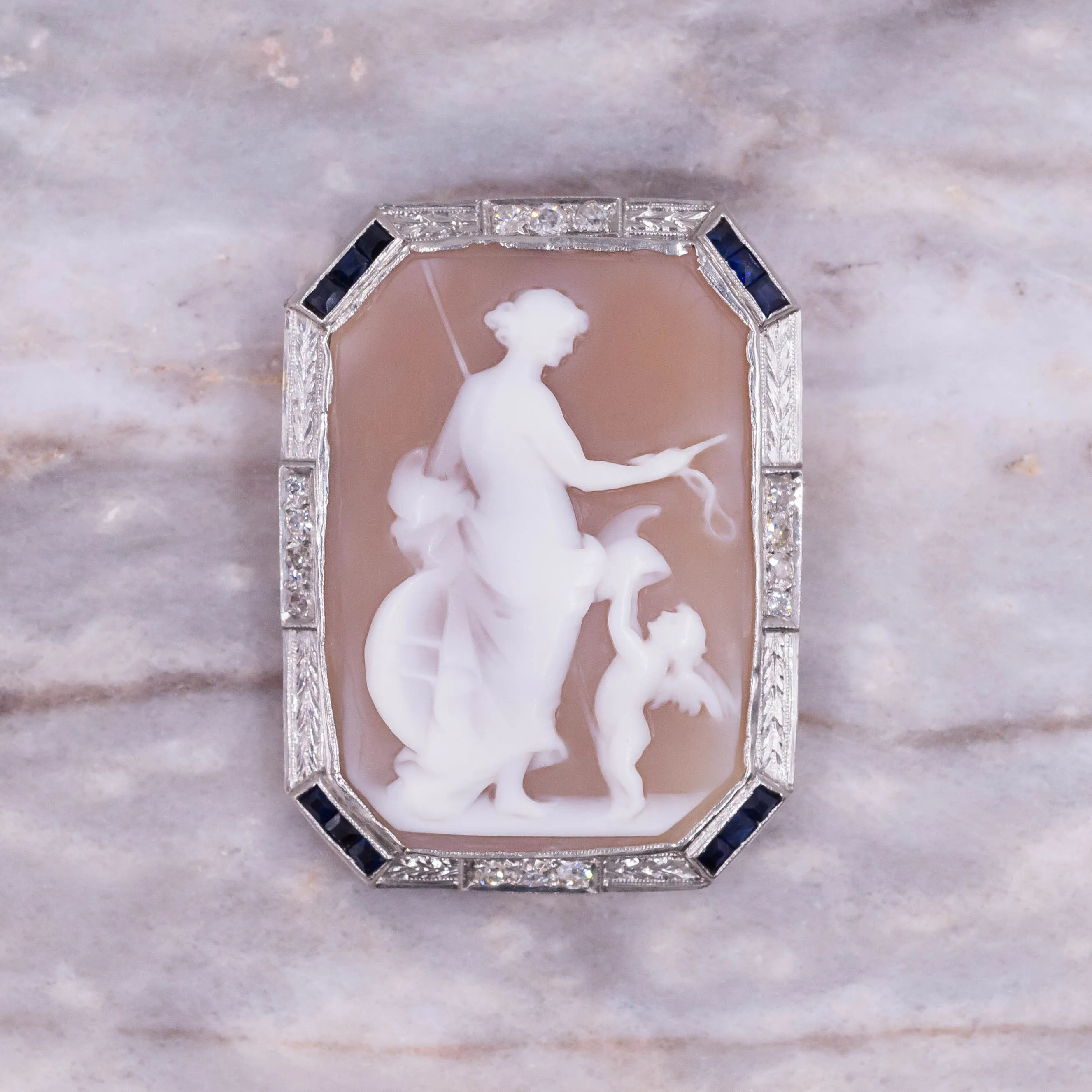Diana Goddess Cameo c. 1920s