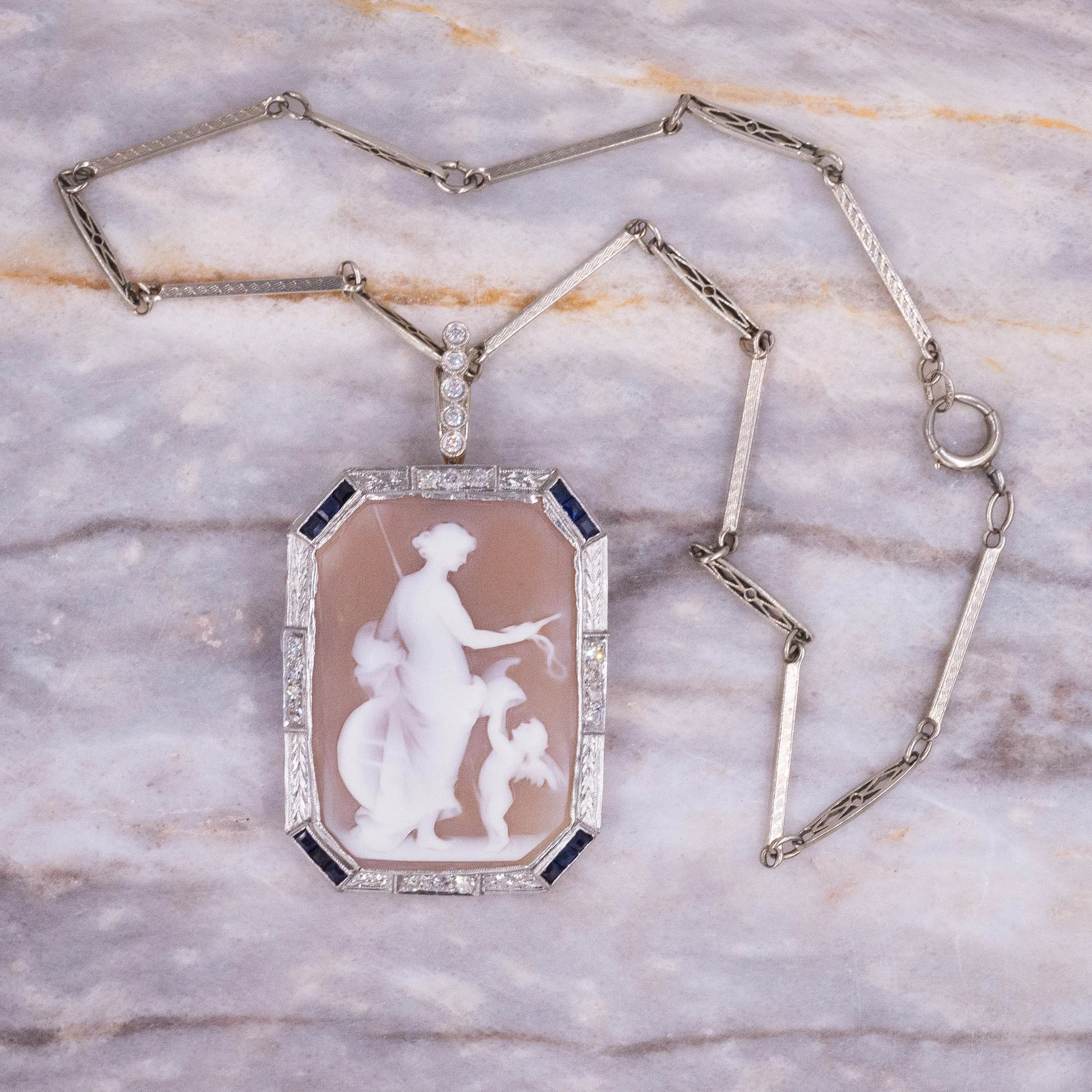 Diana Goddess Cameo c. 1920s