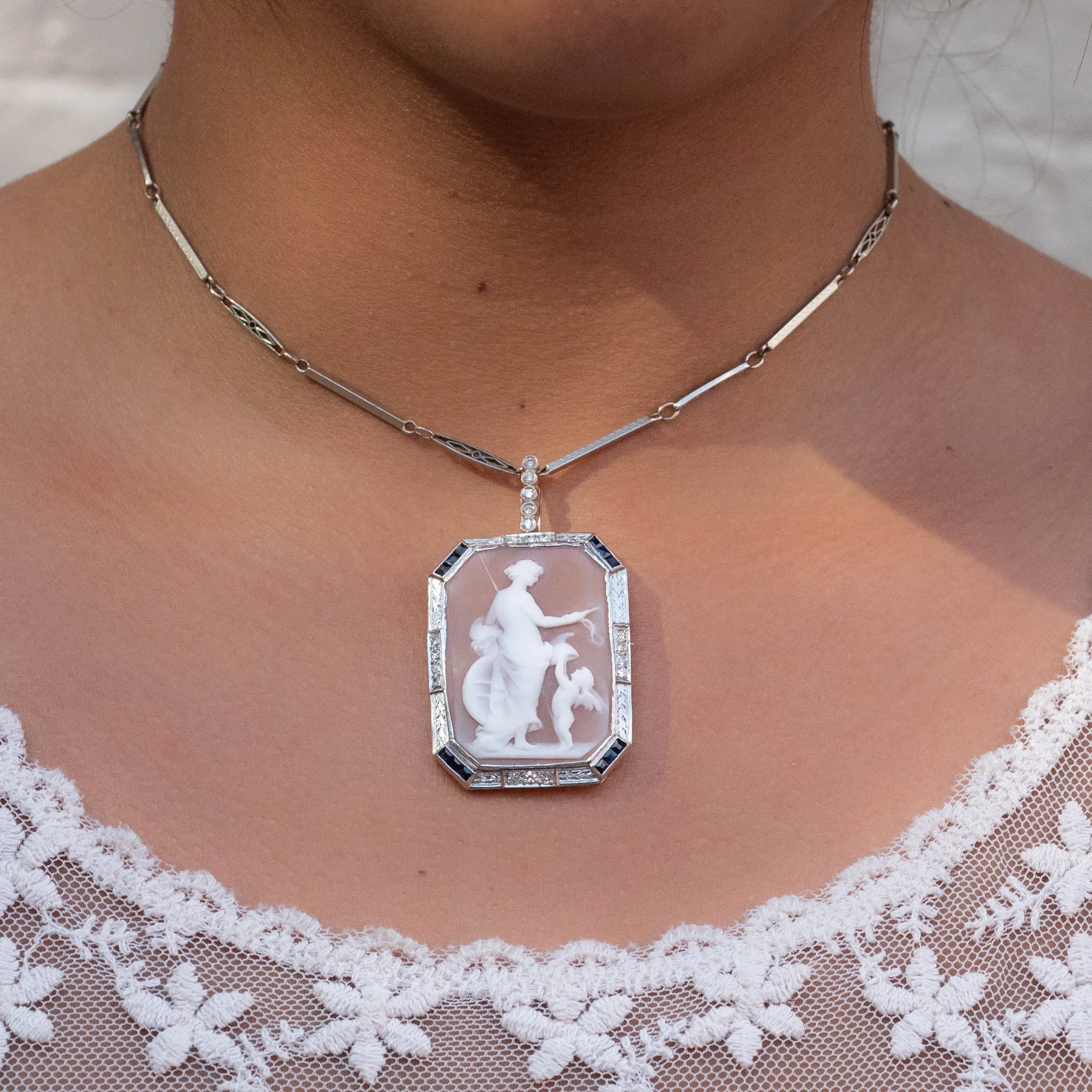 Diana Goddess Cameo c. 1920s