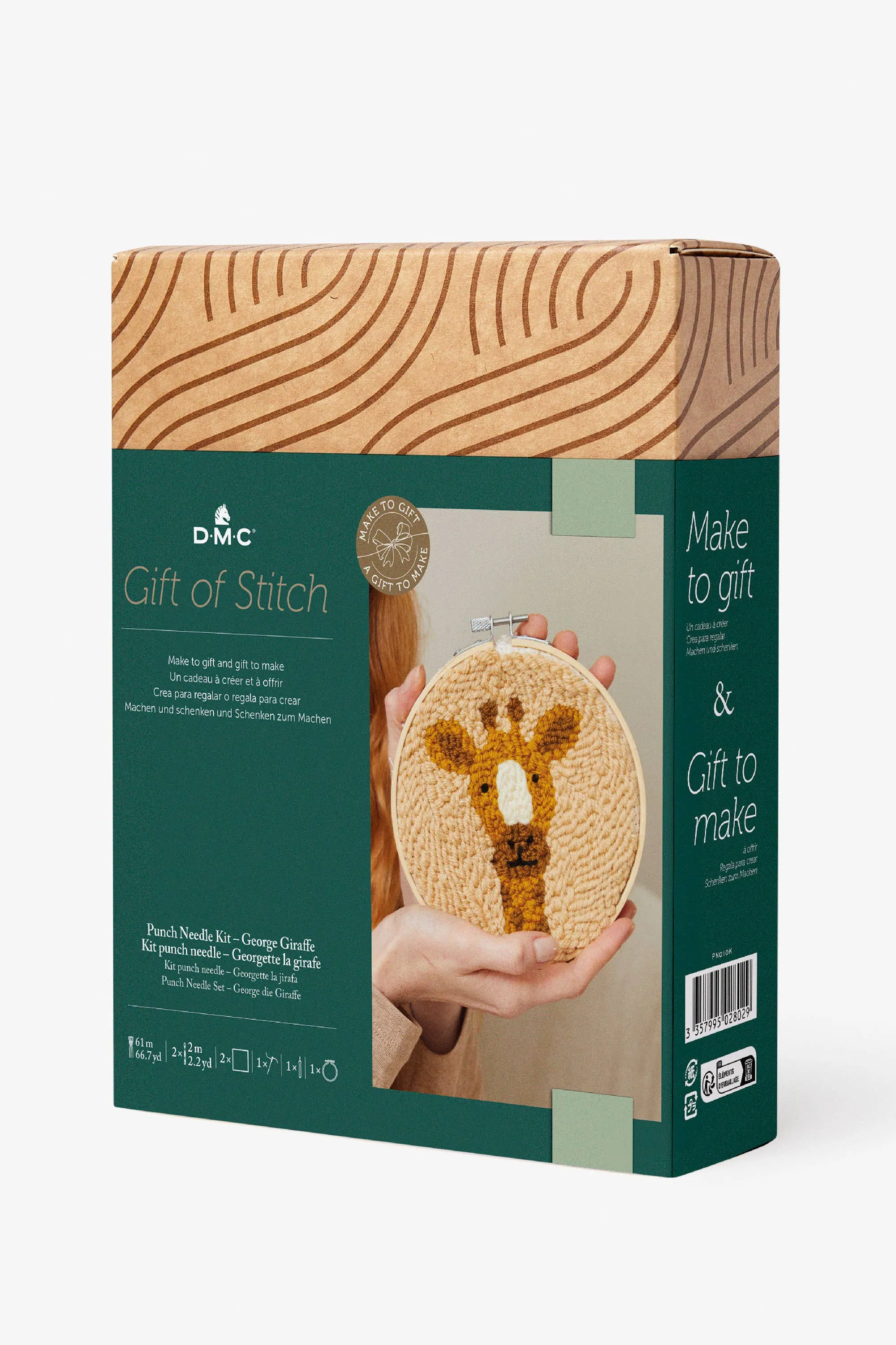 DMC Gift of Stitch George Giraffe Punch Needle Kit