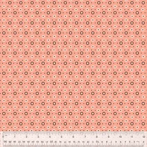 Dot & Circle in Coral -- BONNY by Denyse Schmidt --- Windham Fabrics