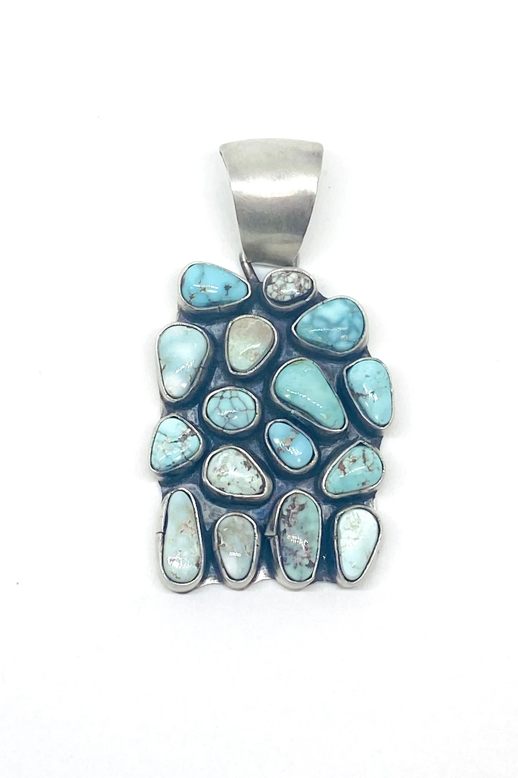 Dry Creek White Turquoise Cluster Pendant