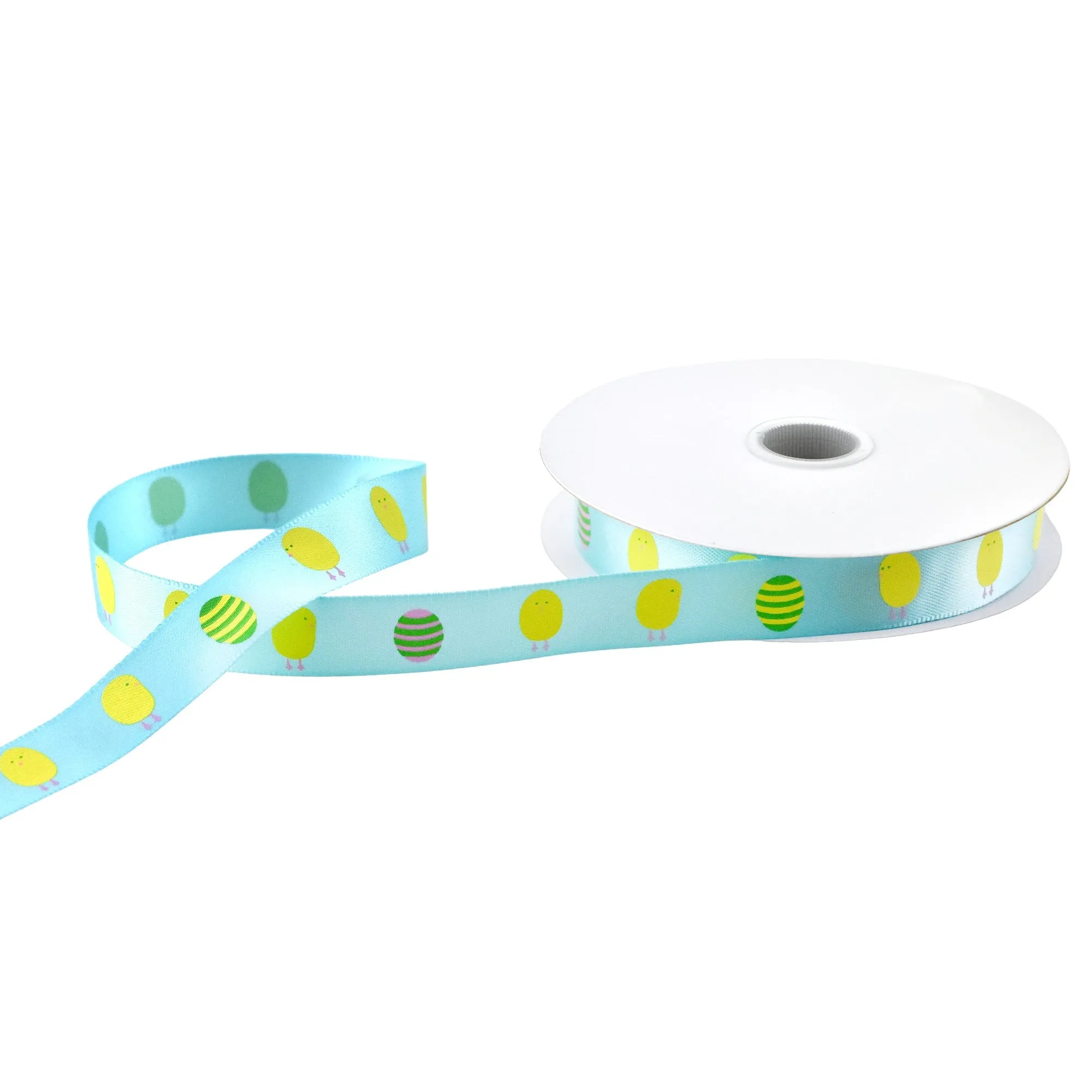 Easter Chick Hatchlings Satin Ribbon, 5/8-inch, 10-yard
