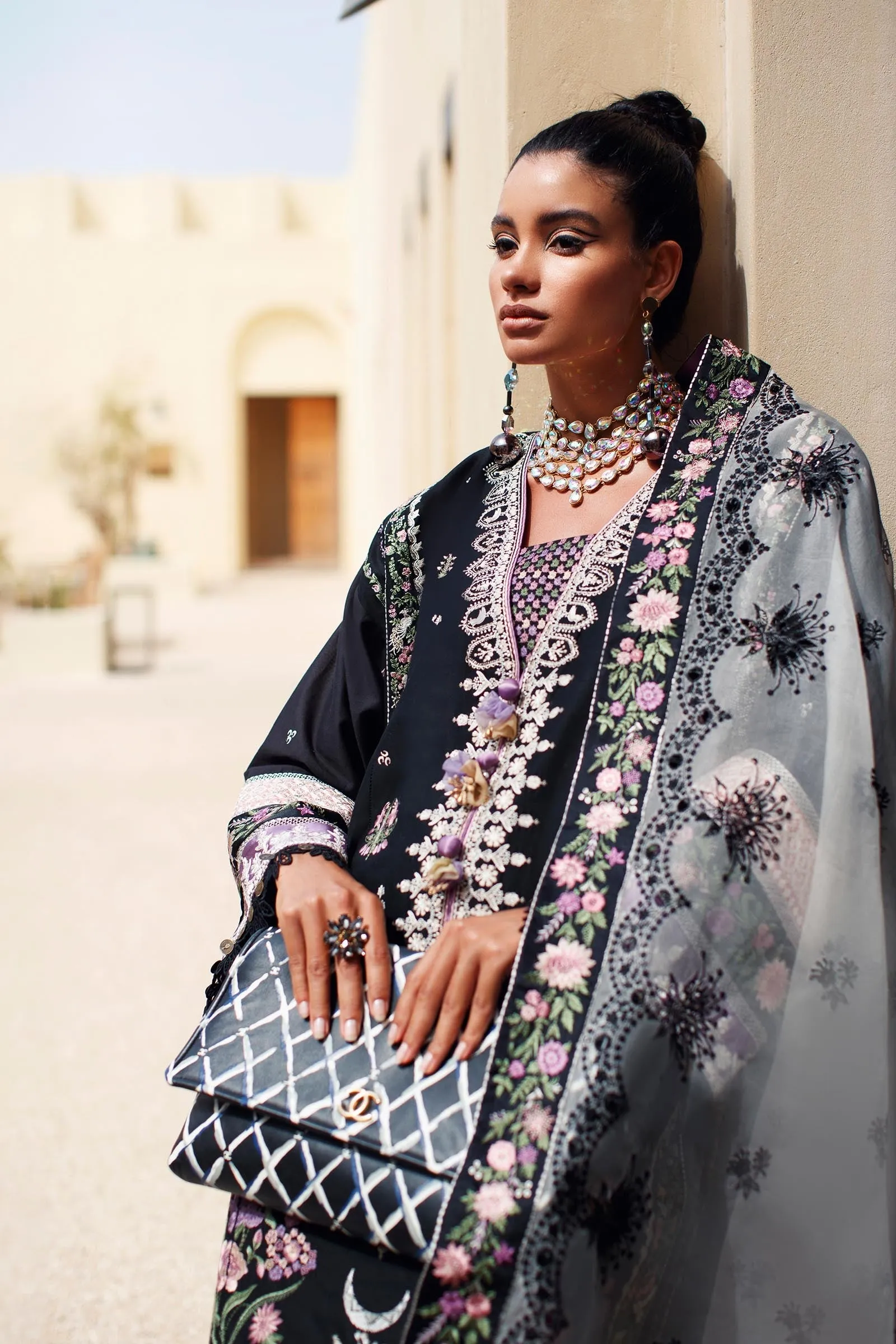 EL22-02 A (ZENEL)  | Elan Lawn 2022 | Unstitched Embroidered Lawn Suit