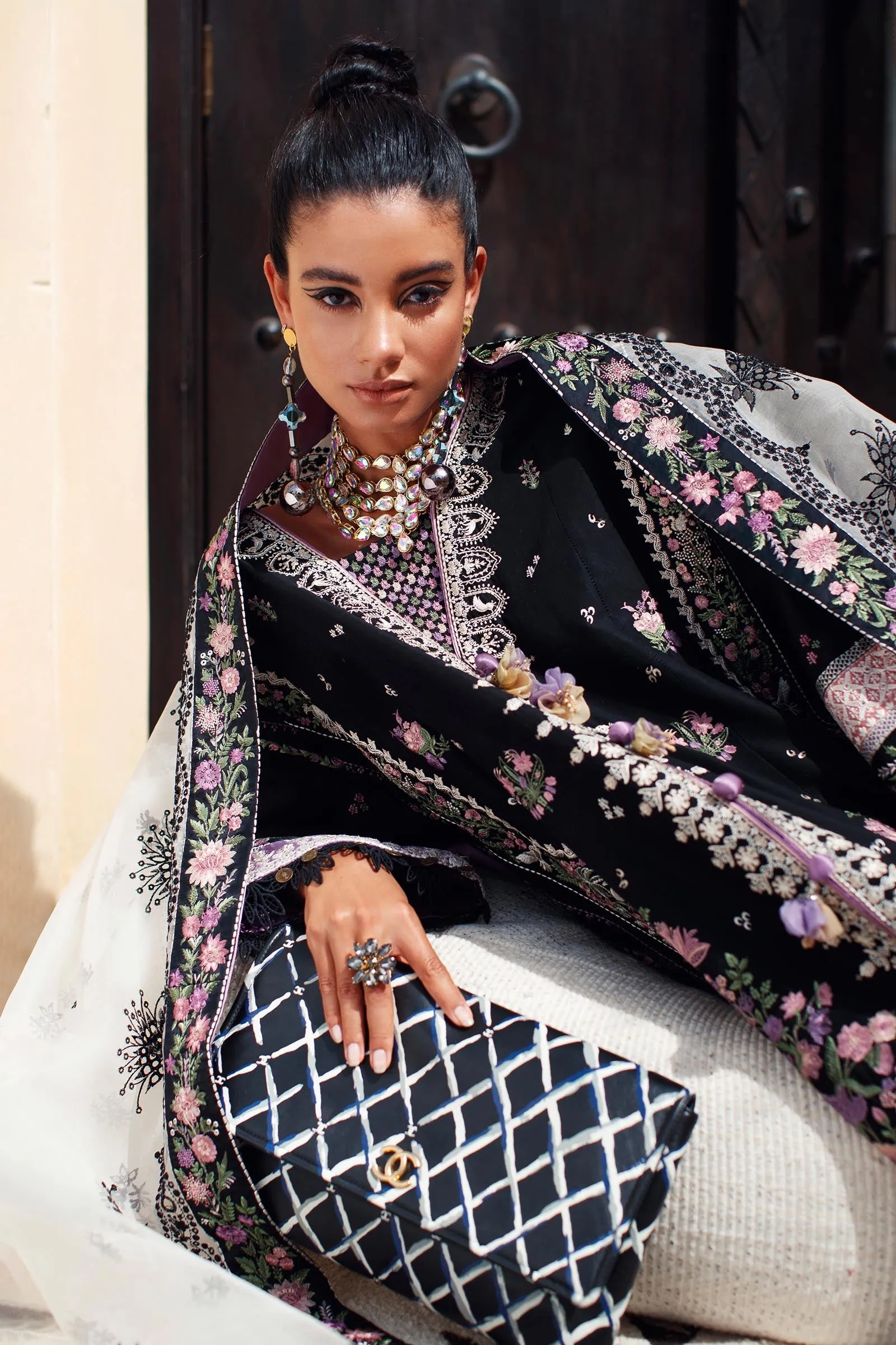 EL22-02 A (ZENEL)  | Elan Lawn 2022 | Unstitched Embroidered Lawn Suit