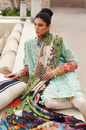 EL22-09 B (NIMA)  | Elan Lawn 2022 | Unstitched Embroidered Lawn Suit
