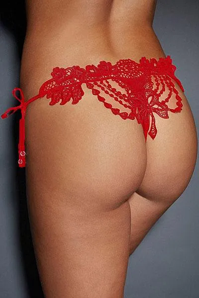 Embroidered & Beaded Lady Thong