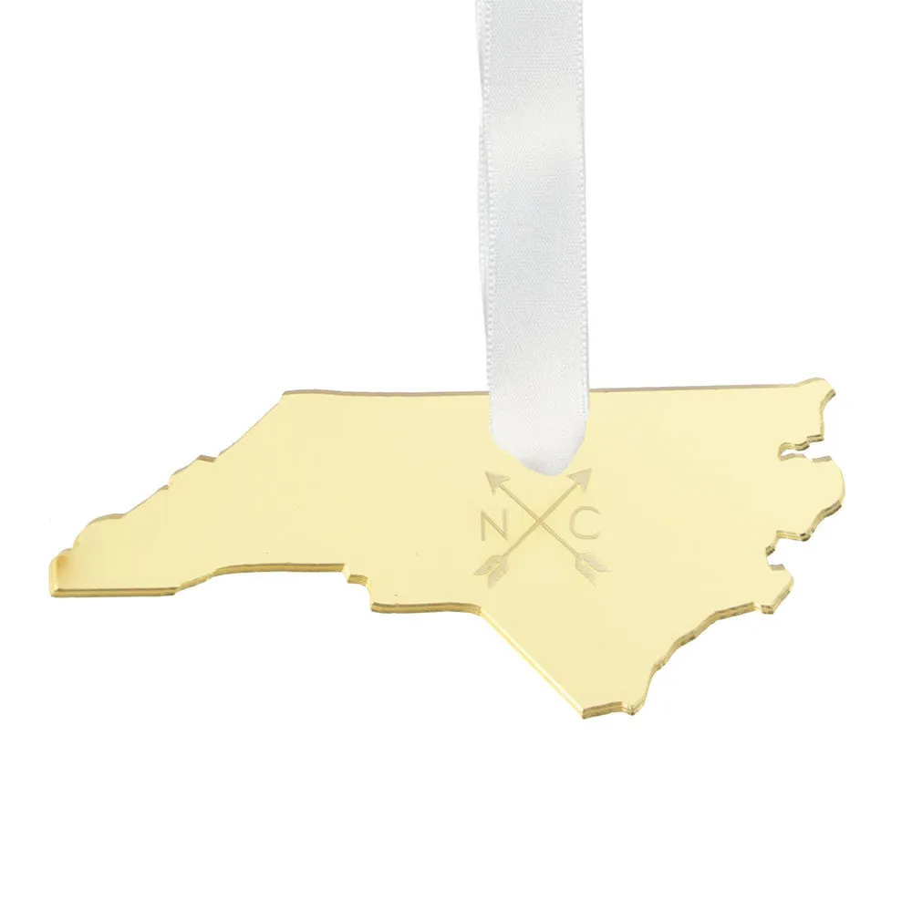 Engraved Arrow State Ornament (WS)