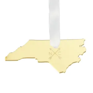 Engraved Arrow State Ornament