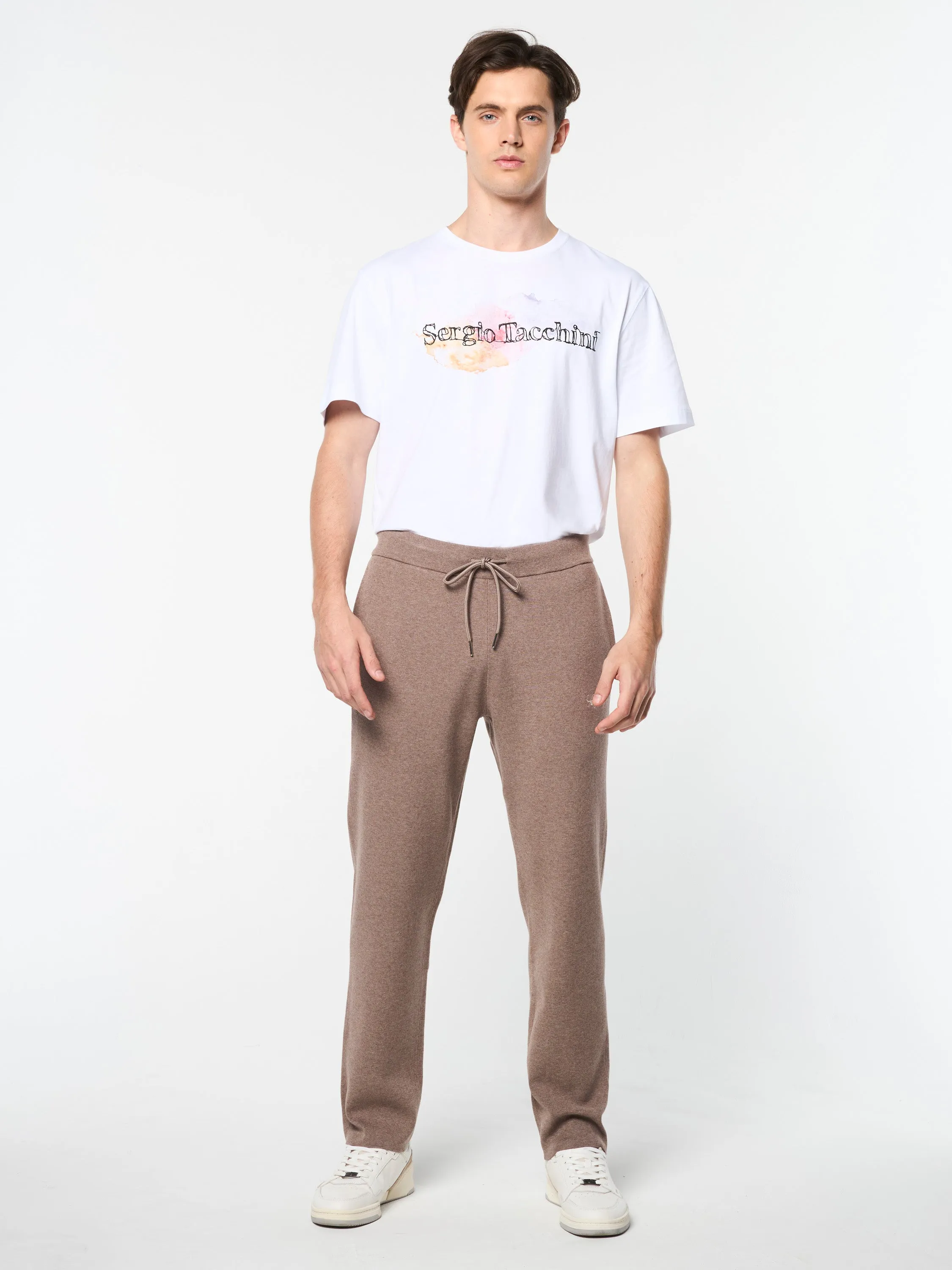 Enzo Track Pant- Taupe Grey