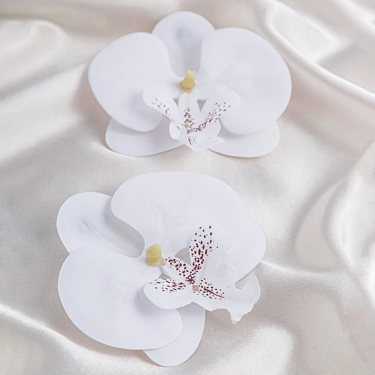 Exaggerated Butterfly Orchid Flower Stud Earrings