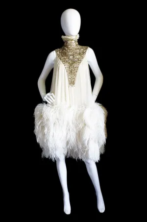 F2006 Alexander McQueen Feather Dress