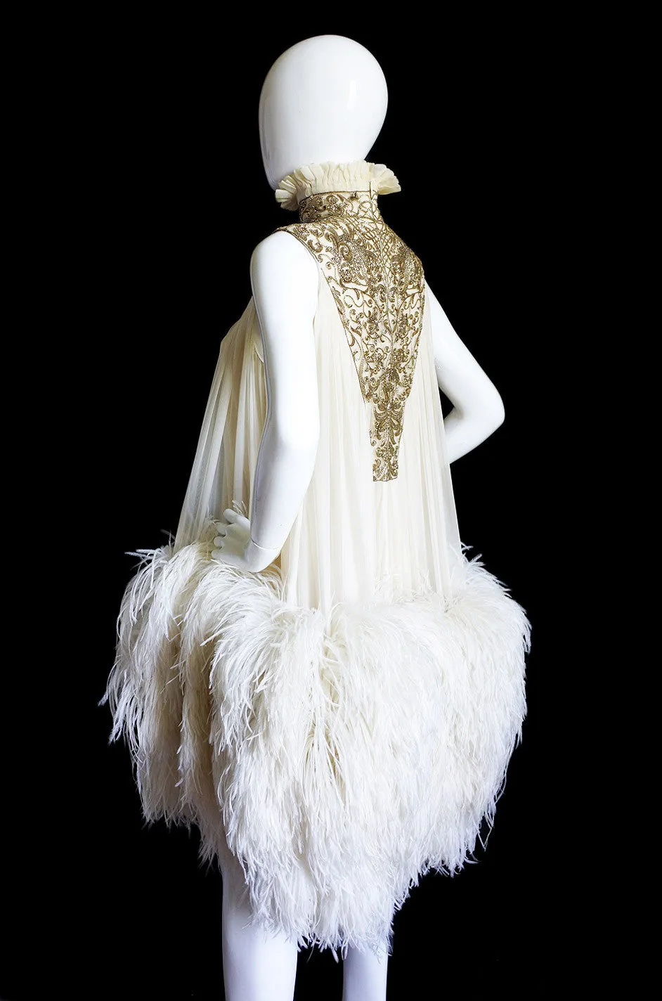 F2006 Alexander McQueen Feather Dress