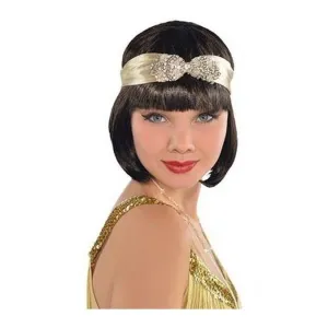 Flapper Head Band Gold