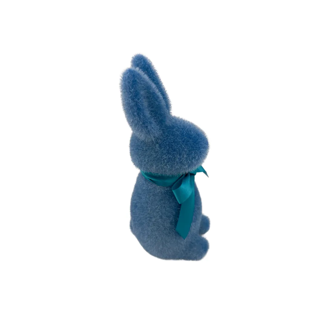 Flocked Button Nose Bunny, Small