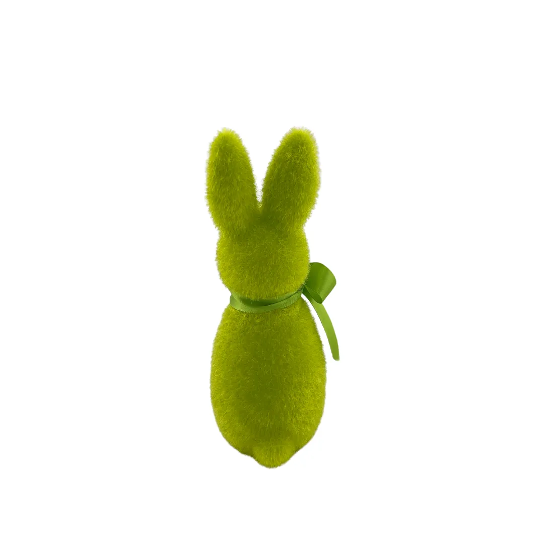 Flocked Button Nose Bunny, Small
