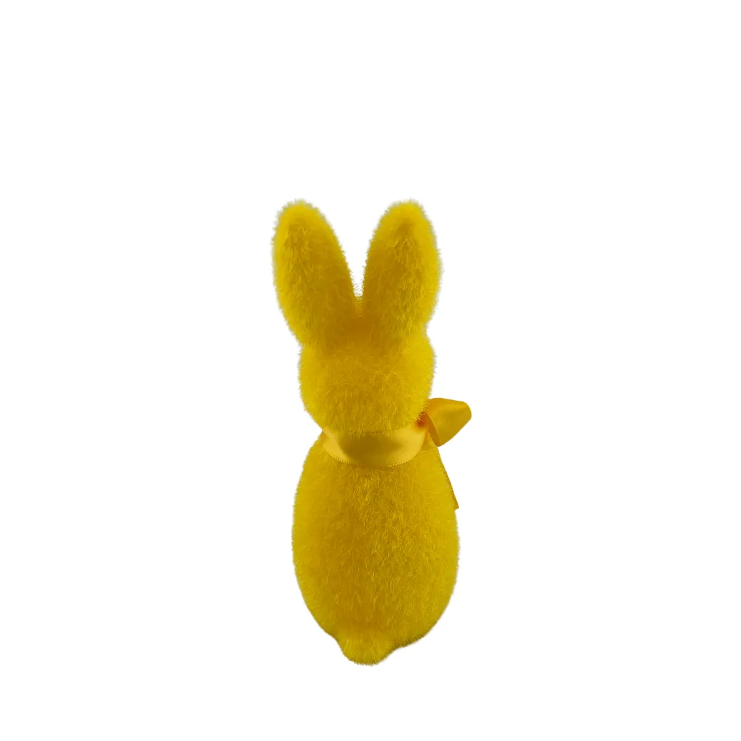 Flocked Button Nose Bunny, Small