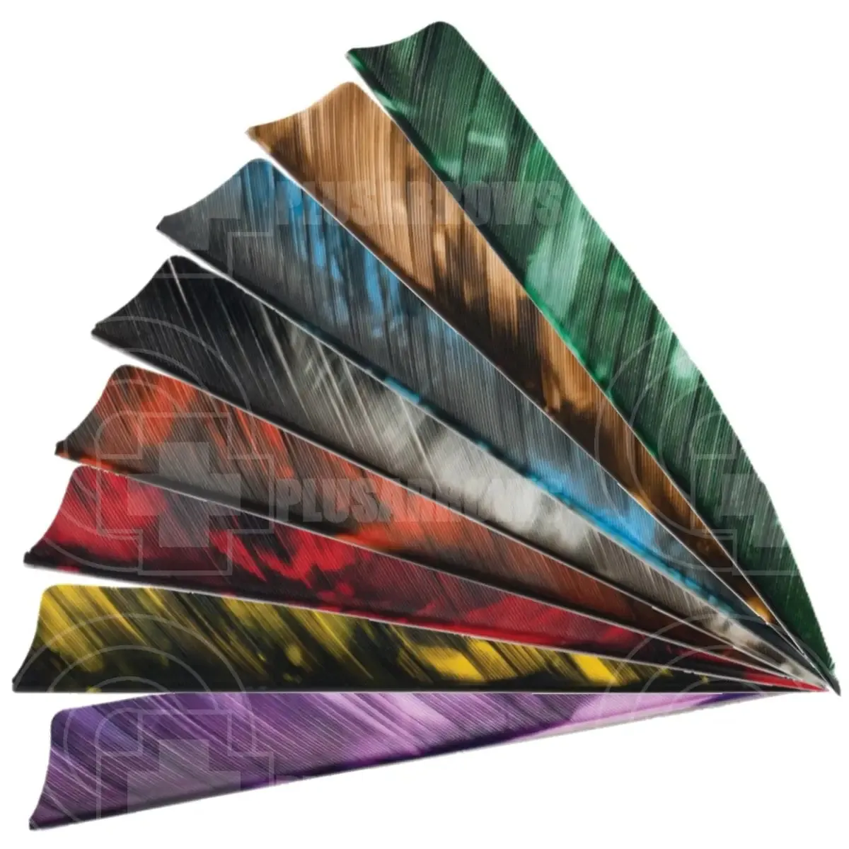 Gateway 4.0” Tre Colour Shield Cut Feathers (RW)