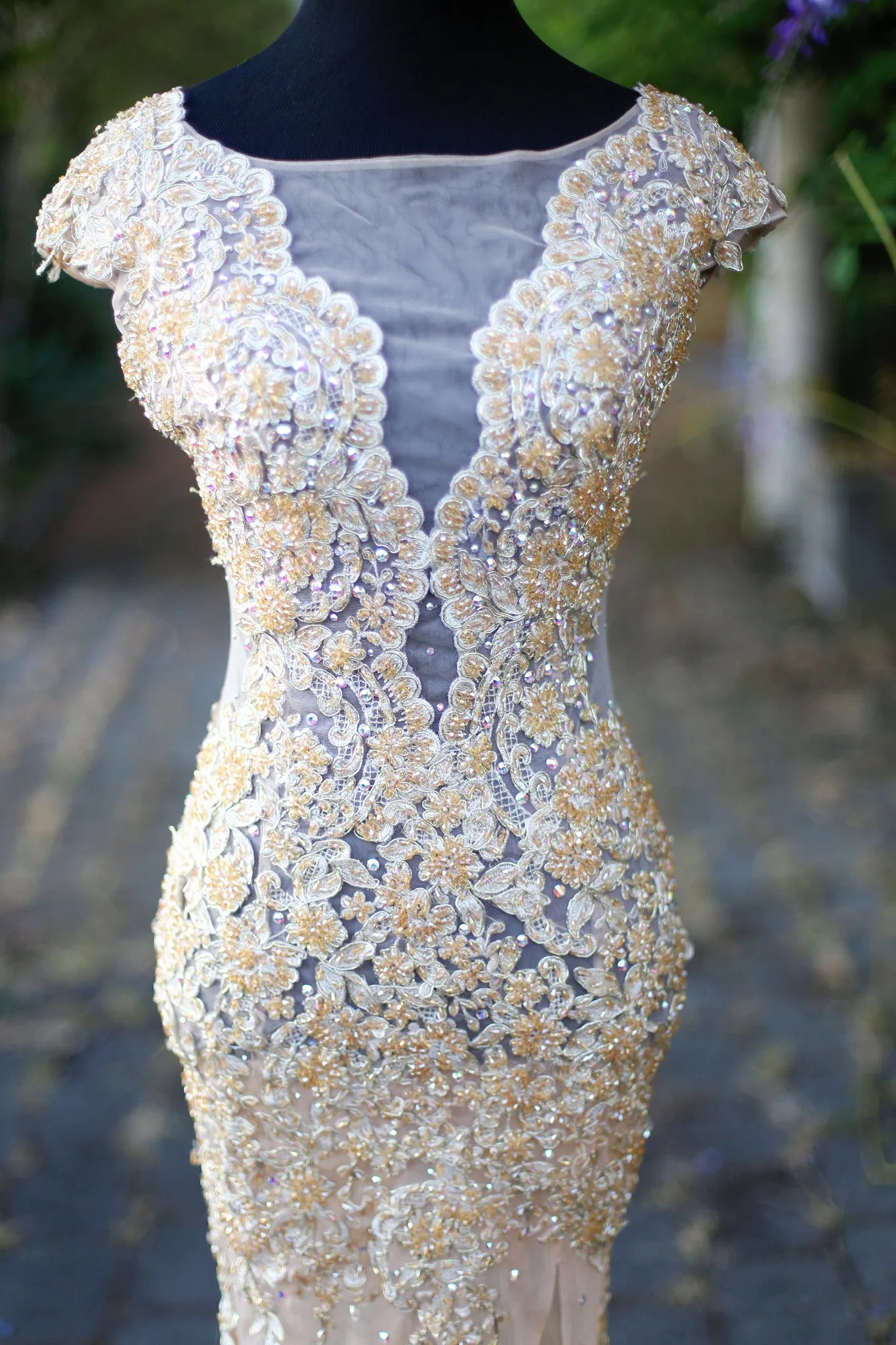 Gold Dress With Swarovski Crystals (#Jacqueline)