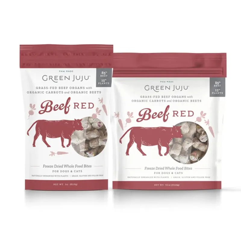 Green Juju Kitchen Freeze-Dried Beef Red Bites