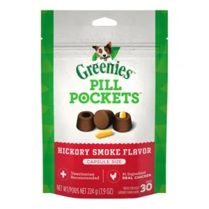 Greenies Pill Pockets Capsule Hickory Smoke Dog Treats