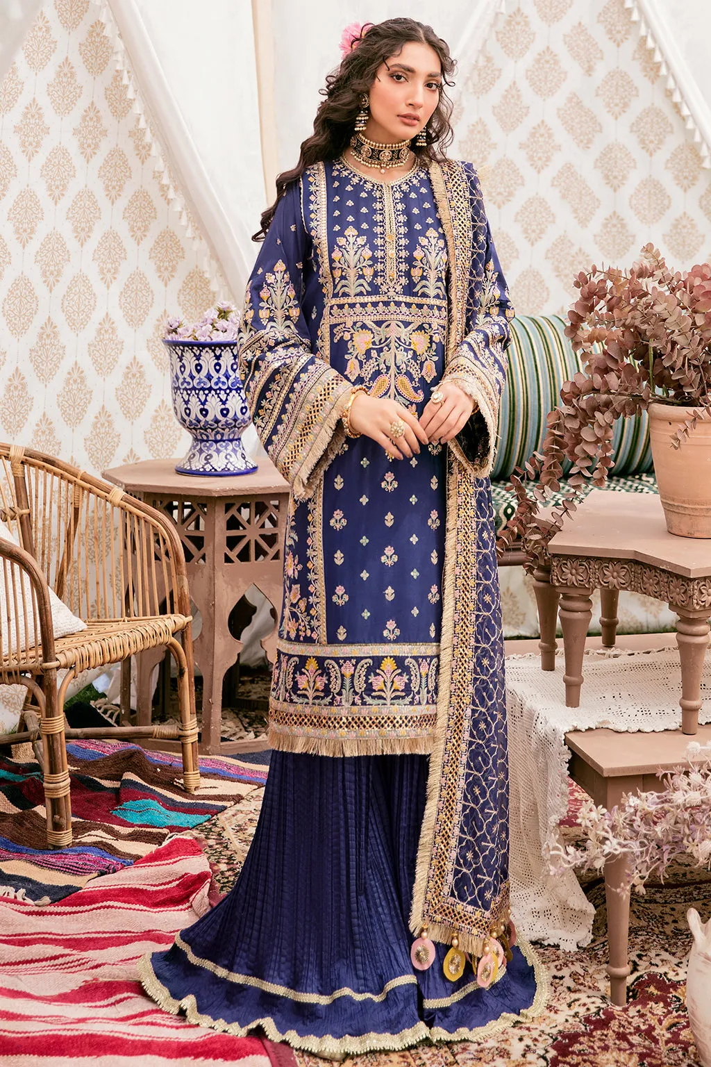 GUL RUKH  | Afrozeh Gul Bahar Festive Collection 2022 | Unstitched Embroidered Lawn Suits