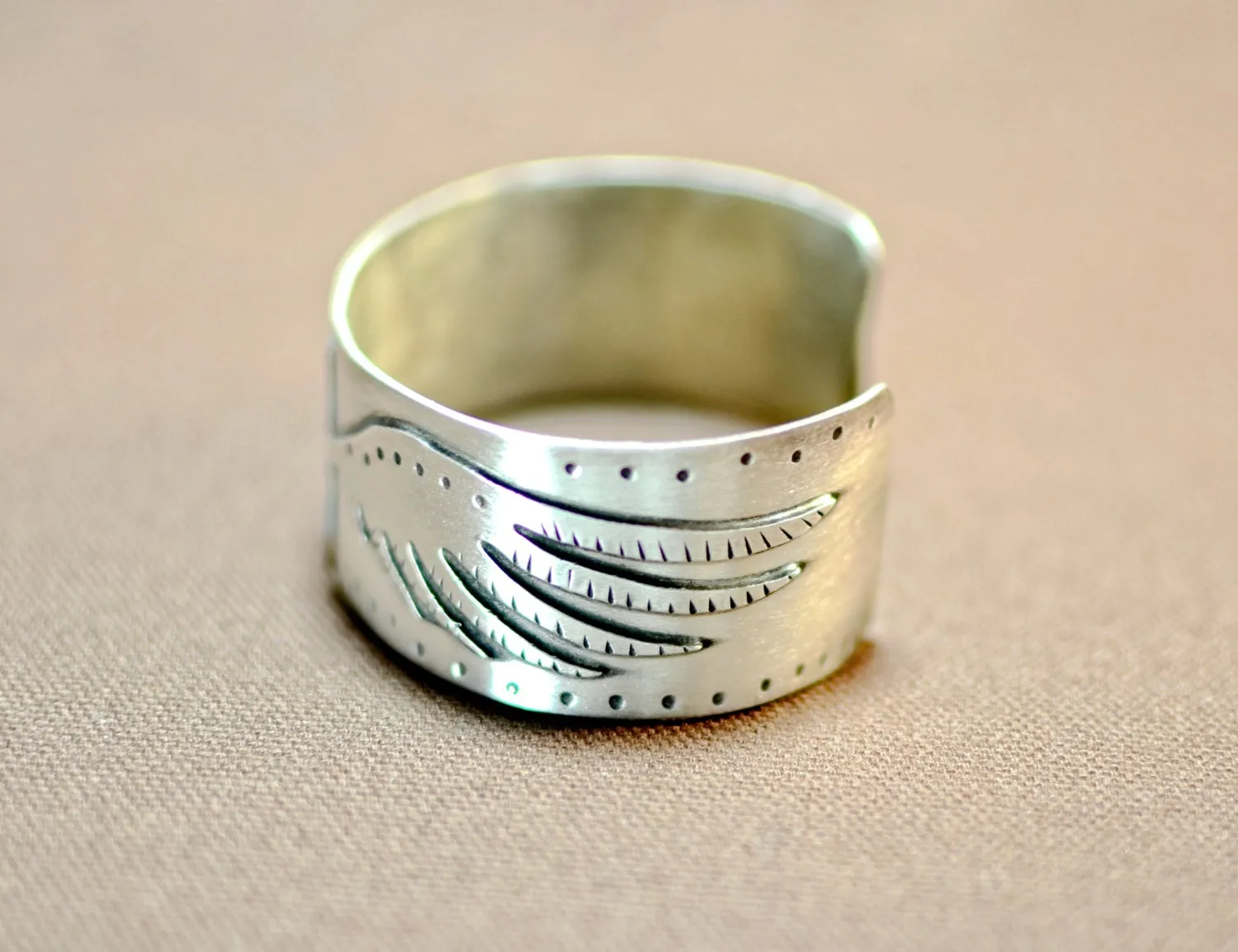 Handcrafted Bird Design Sterling Silver Bracelet
