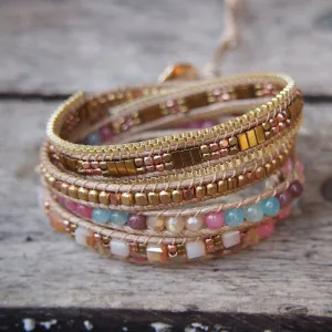 Handmade Multicolor Boho Gemstone- Black Diamonds New York