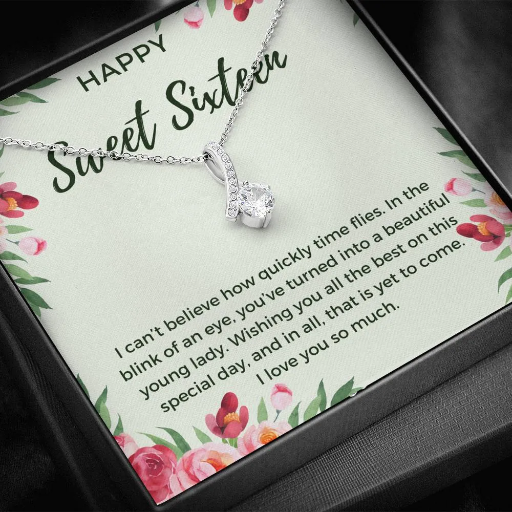 Happy Sweet Sixteen Birthday Necklace
