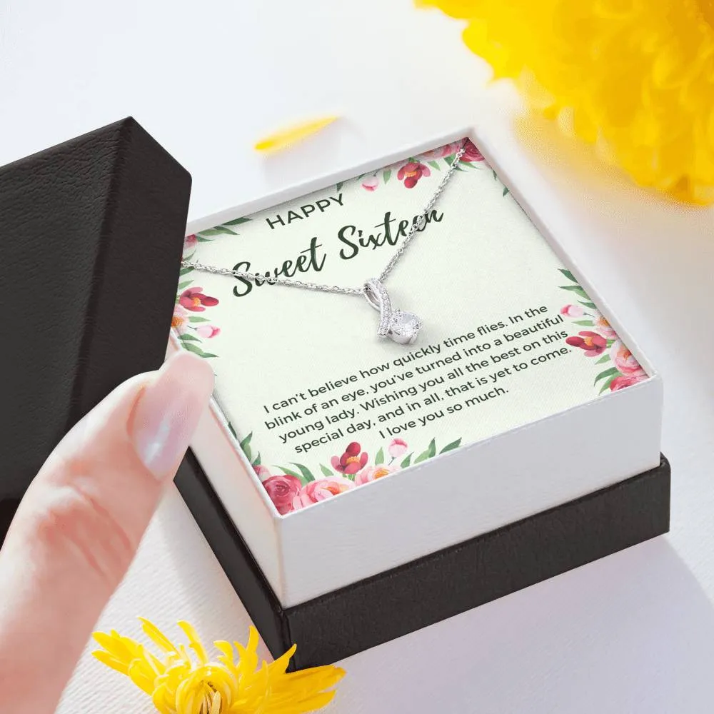 Happy Sweet Sixteen Birthday Necklace