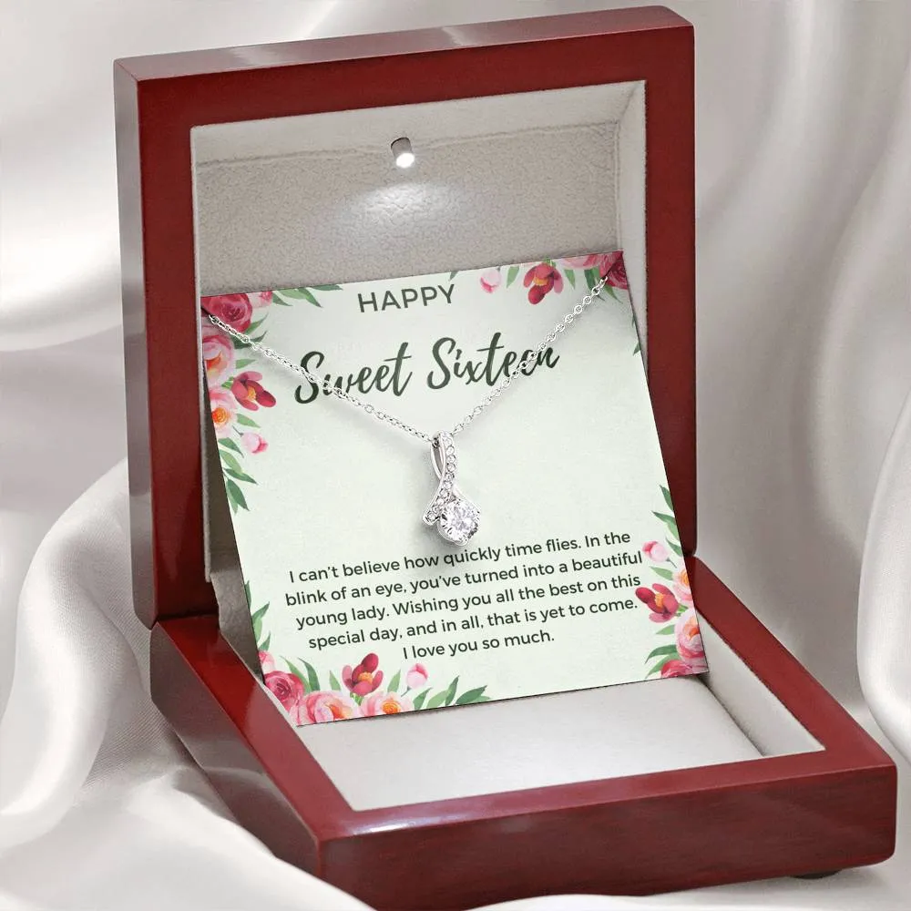 Happy Sweet Sixteen Birthday Necklace