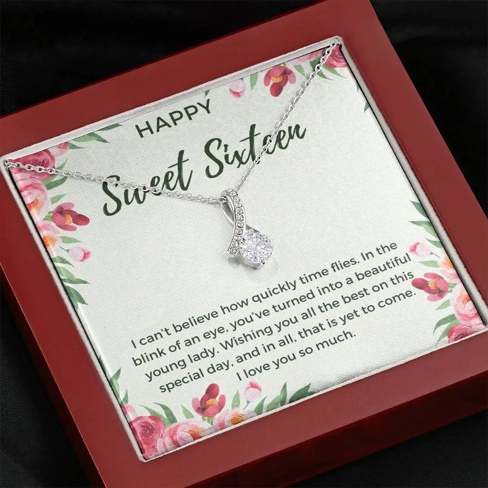 Happy Sweet Sixteen Birthday Necklace