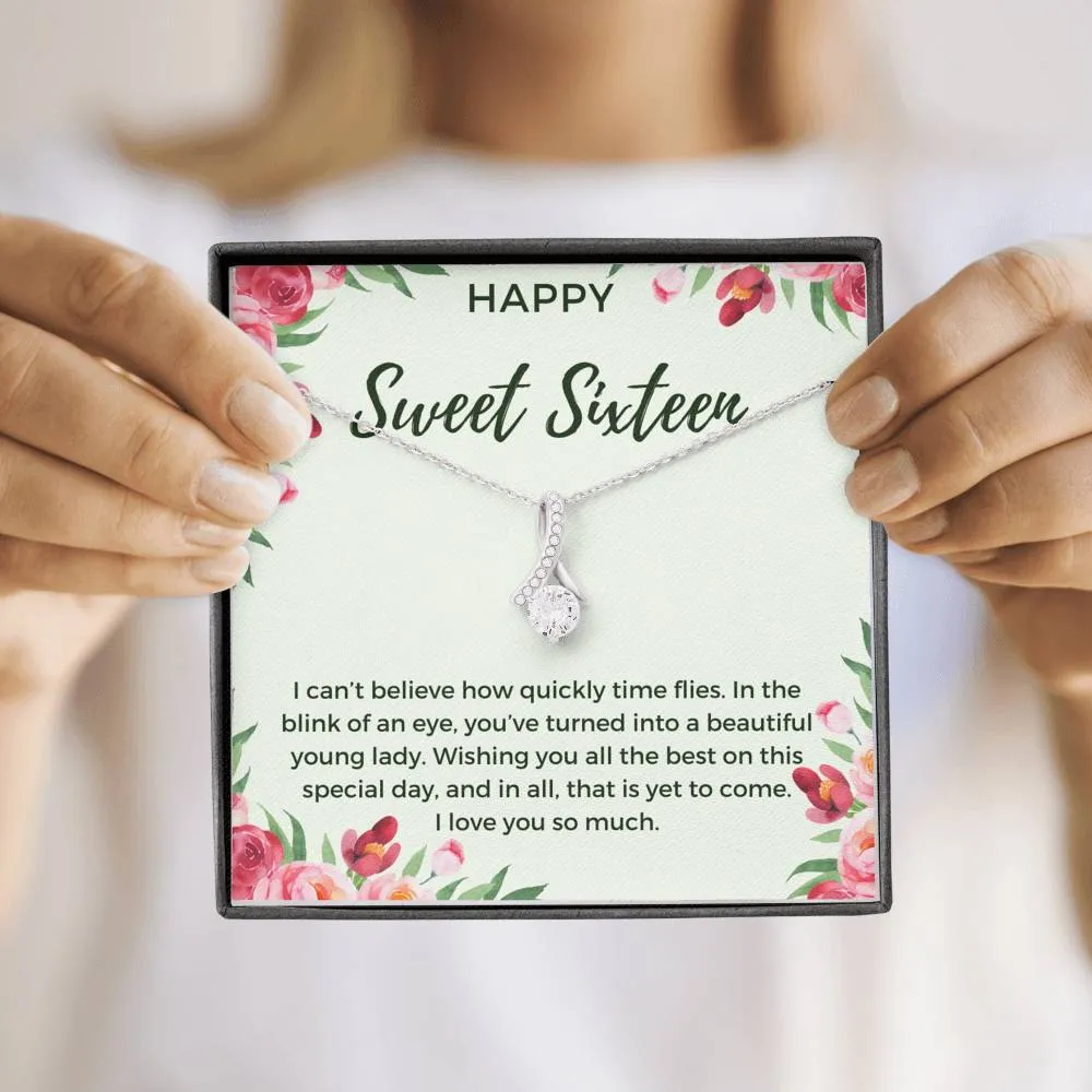 Happy Sweet Sixteen Birthday Necklace