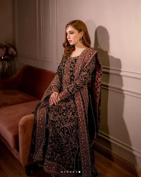 Haris Shakeel Wedding Festive Luxury Hand Embroidered Raw Silk SHAYAANA