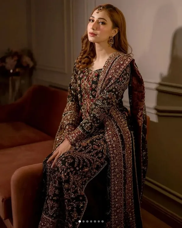 Haris Shakeel Wedding Festive Luxury Hand Embroidered Raw Silk SHAYAANA