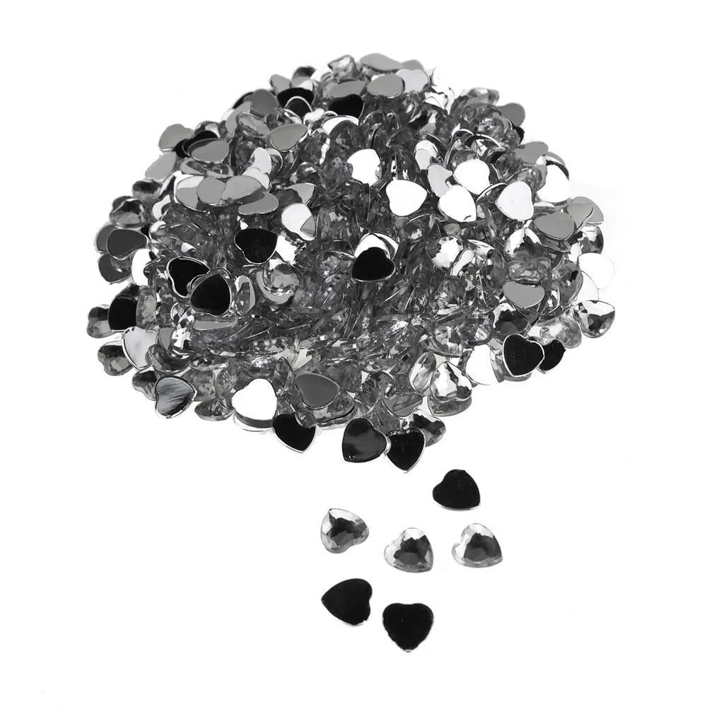 Heart-Shaped Acrylic Rhinestone Diamonds