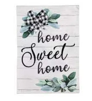 Home Sweet Home Eucalyptus Garden Flag