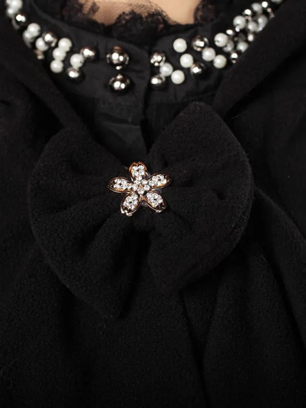Hooded Lolita Cape With Ruffles