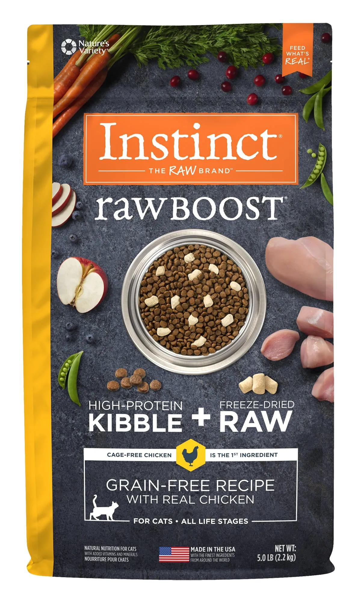 Instinct® Raw Boost® Grain-Free Recipe with Real Chicken for Cats