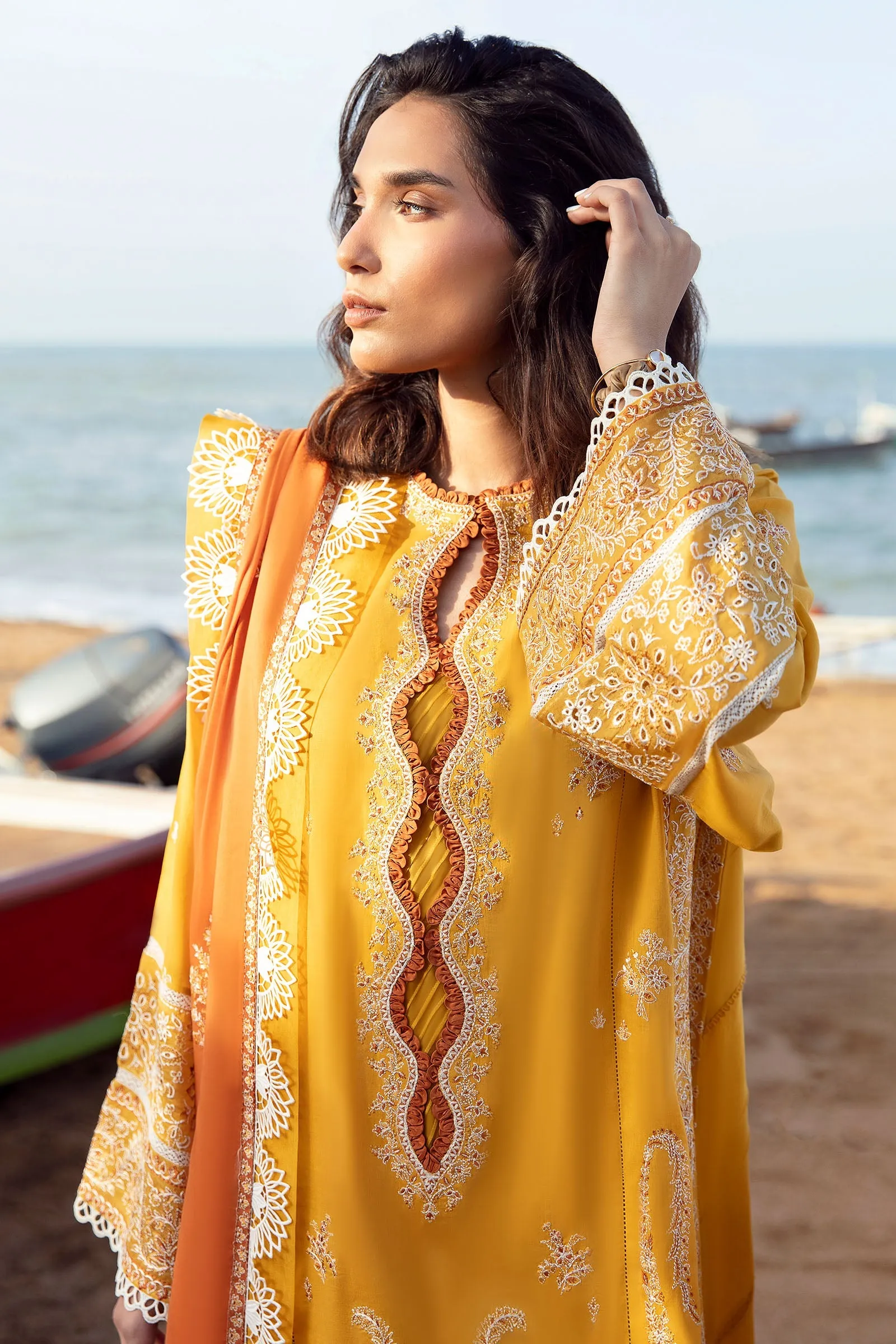 ISKELE (ZL23-01 B) | Zaha Lawn Collection 2023 | Embroidered Unstitched Lawn Suits