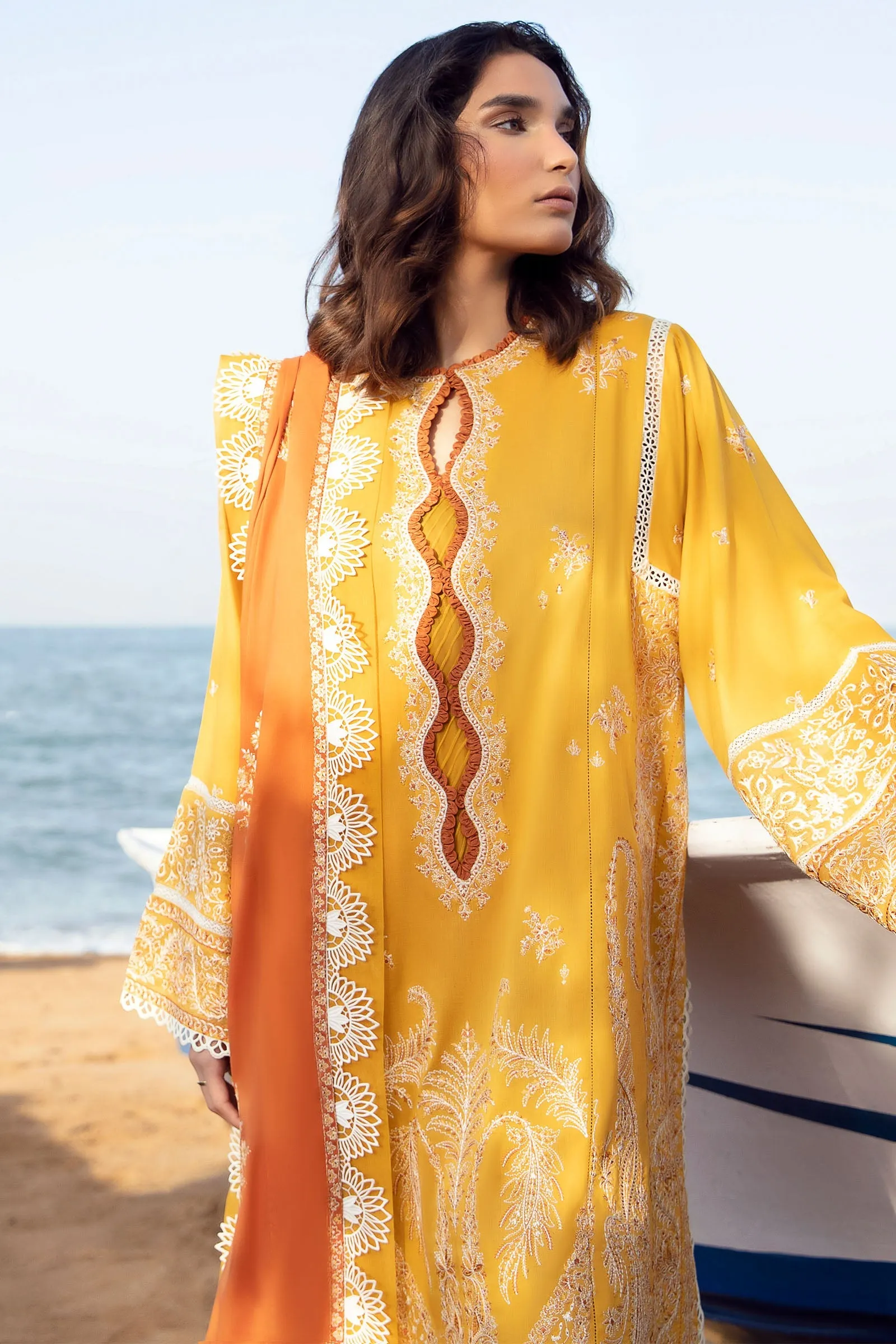 ISKELE (ZL23-01 B) | Zaha Lawn Collection 2023 | Embroidered Unstitched Lawn Suits