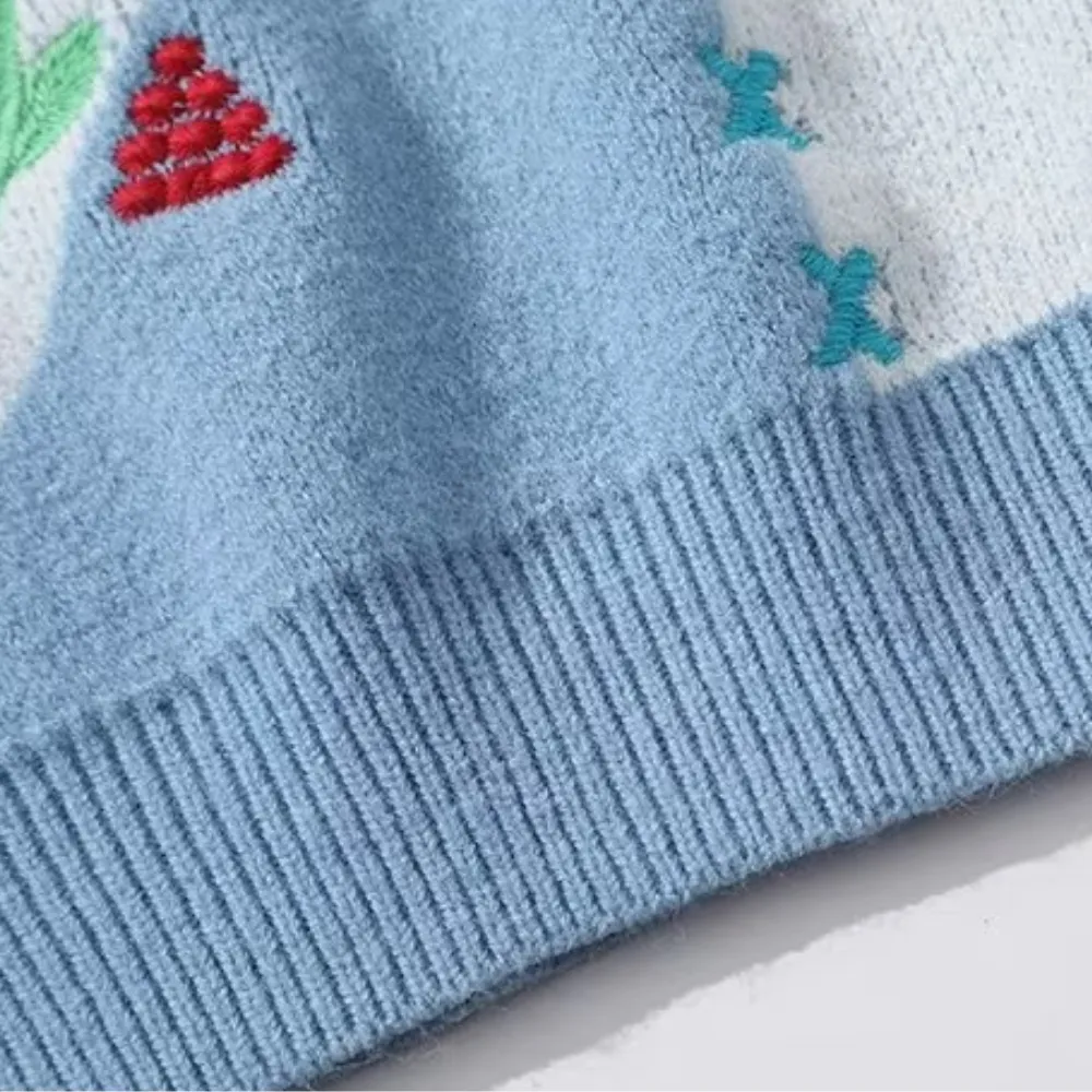 Japanese Love Embroidered Sweater