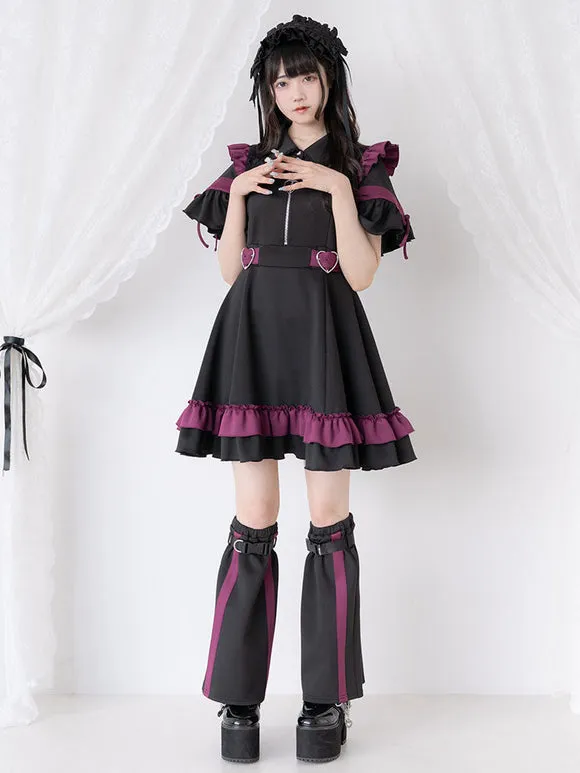 Jirai Kei Dress 4 Colors Polyester Short Sleeves Dress Sweet Lolita Dress
